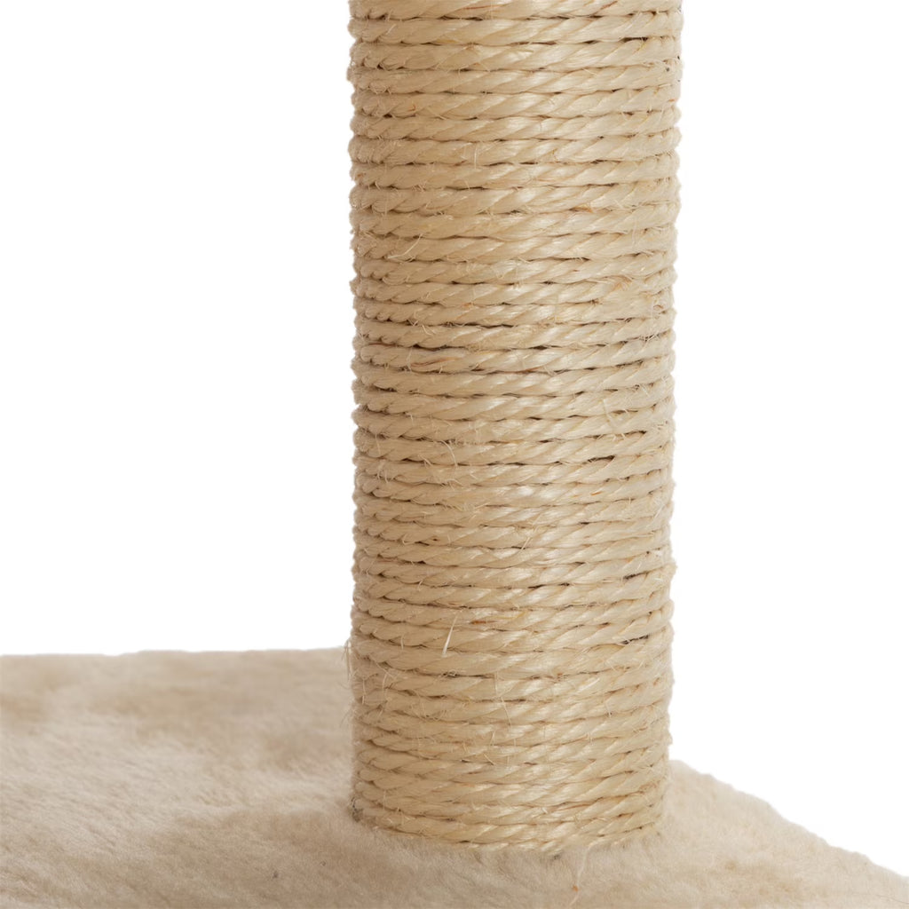 Cat Wall Shelves and Perches Set of 5, Sleeping Playing Lounging Climbing Cat Tree House for Multiple Cats, Beige