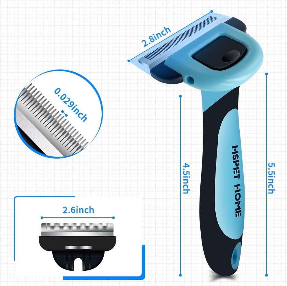 Pet Grooming Brush for Dogs and Cats Shedding Hair by up to 95%,Perfect Long & Short Hair Pet Deshedding Tool
