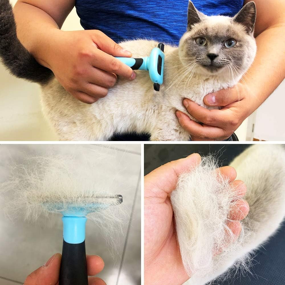 Pet Grooming Brush for Dogs and Cats Shedding Hair by up to 95%,Perfect Long & Short Hair Pet Deshedding Tool